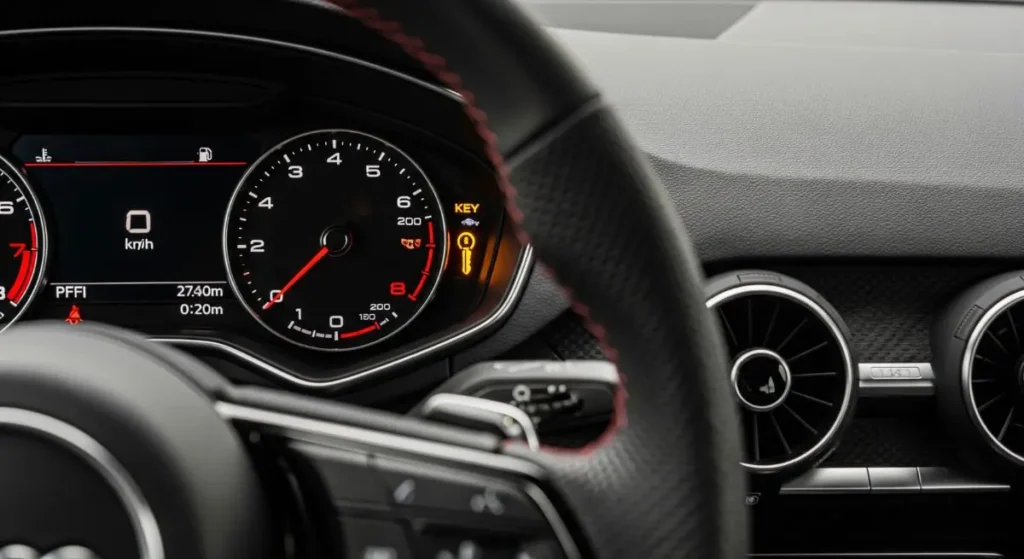 voyant moteur clé orange