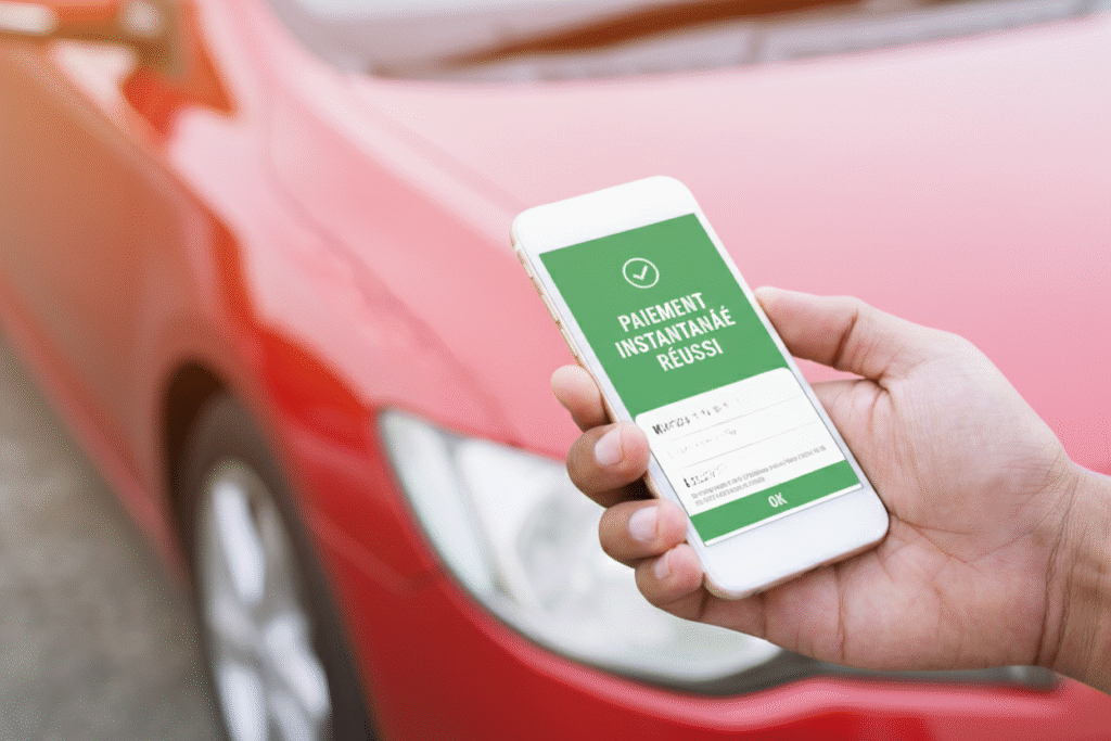 payer une voiture par virement instantané