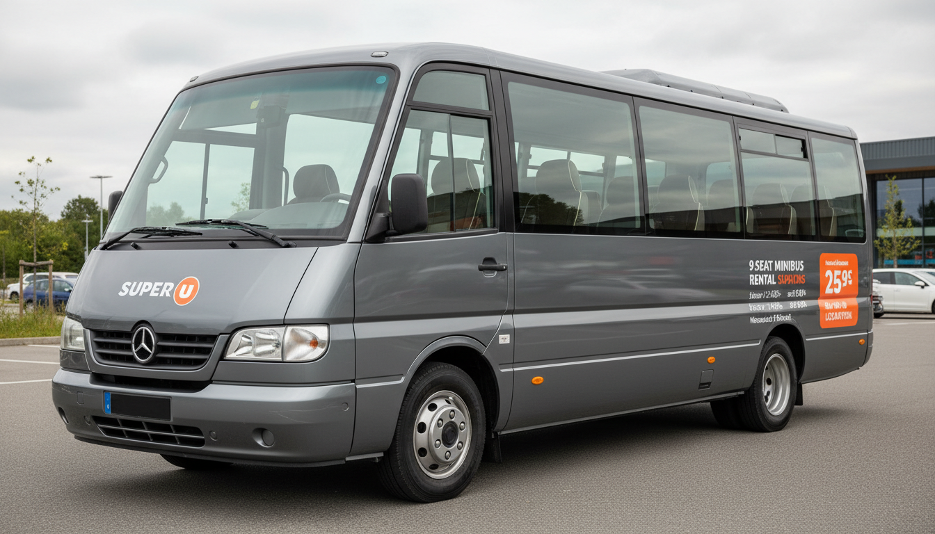 découvrez tout ce qu'il faut savoir sur le tarif de location d'un minibus 9 places chez super u : conditions, prix, et conseils pour bien louer.