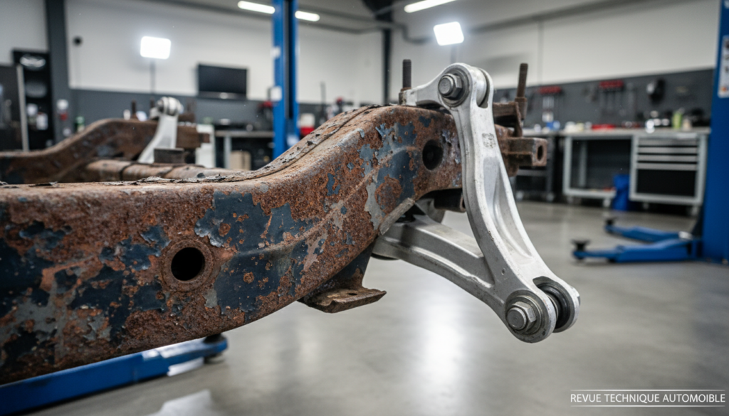 découvrez les risques liés à la corrosion du berceau lors du contrôle technique et explorez les solutions efficaces pour réparer et prévenir cette dégradation essentielle à la sécurité de votre véhicule.