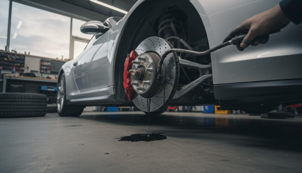 découvrez les symptômes d'une fuite de liquide de frein, les dangers associés pour votre sécurité et le coût moyen des réparations afin de prévenir tout risque sur la route.
