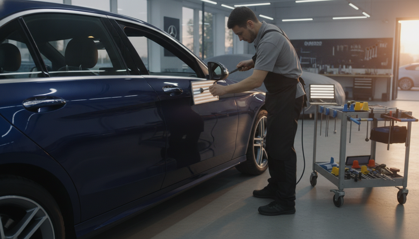 découvrez comment réparer une carrosserie enfoncée avec le débosselage sans peinture, une solution économique et efficace pour redonner une seconde vie à votre véhicule. consultez les prix et conseils pour un résultat impeccable.