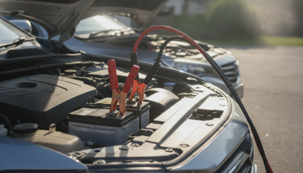 apprenez à démarrer une voiture avec des câbles grâce à notre guide étape par étape, incluant le sens de branchement correct pour une opération sécurisée et efficace.