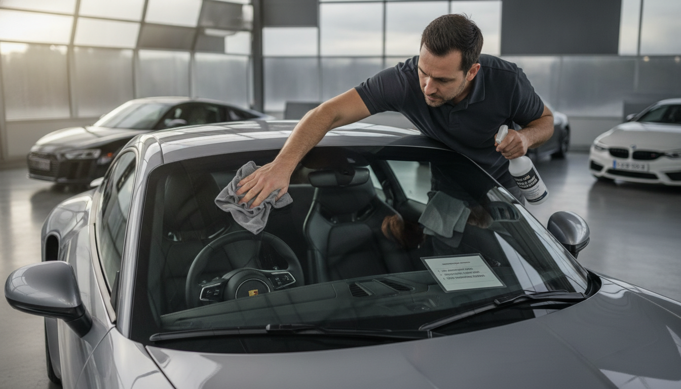 découvrez des astuces efficaces pour nettoyer l'intérieur du pare-brise sans laisser de traces et améliorer votre visibilité au volant.